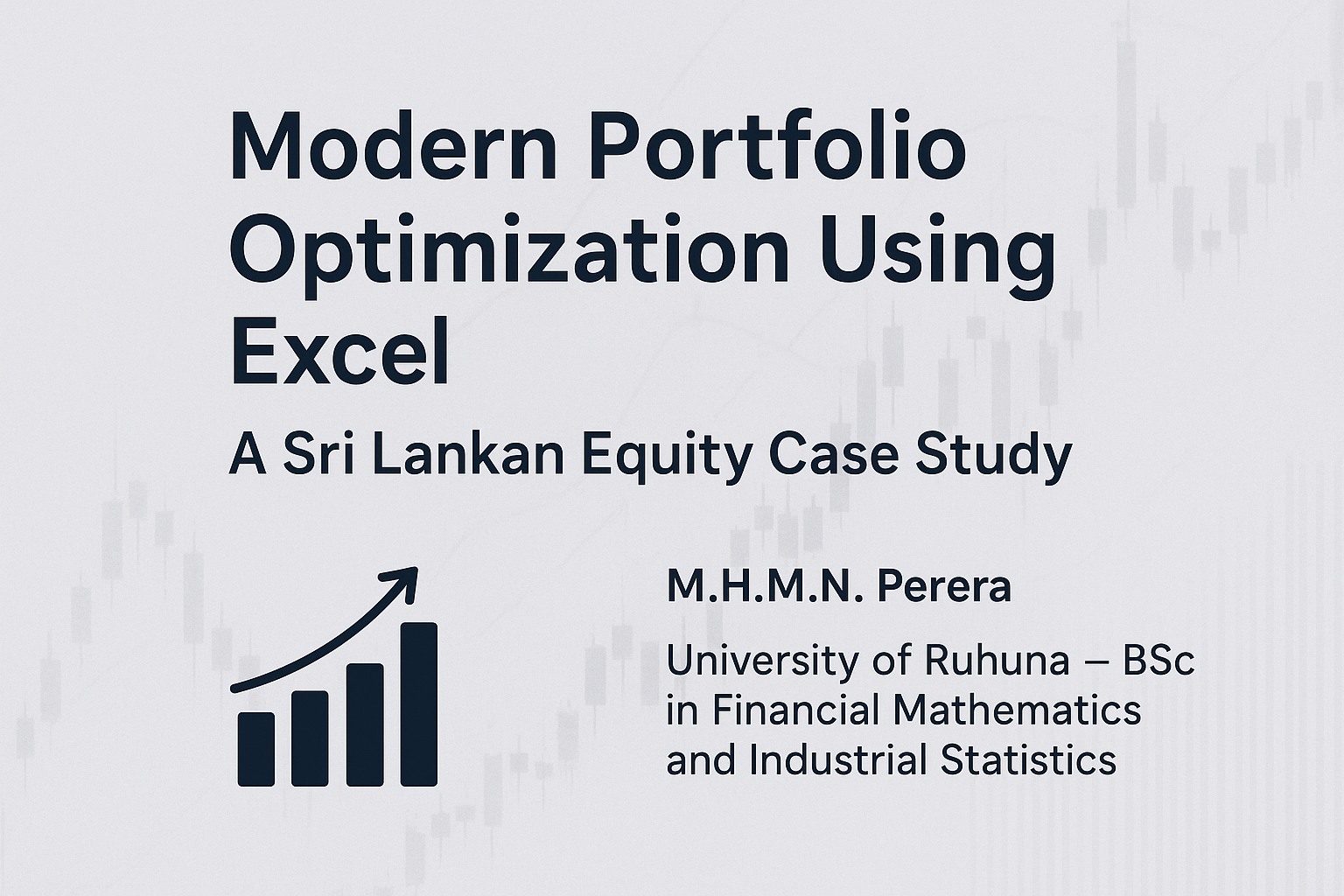 Modern Portfolio Optimization Using Excel